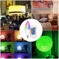 16 Colors RGB Bulb LED Multicolor Bulb E27 Base 220V Household Lighting Dimmable 24 Key Remote Control Atmosphere Neon Light. 