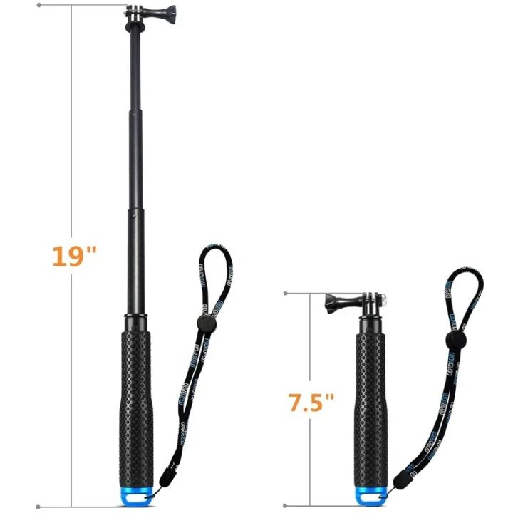 19"%20Handheld%20Extendable%20Go%20Pro%20Selfie%20Stick%20Aluminum%20Monopod%20Tripod%20for%20%20Hero%2013%2012%2011%2010%209%20SJCAM%20SJ8%20Sj6%20%20Accessories%20-%20Image%202