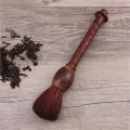 Creative Chinese Style Cleaning Brush Hand-carved Dragon Pattern Sandalwood Handle Horse Hair Tea Accessories Cleaning Brush. 