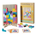3D Wooden Puzzle, Building Blocks, Puzzle Game, Baby Logic Training Puzzle Toys, Parent-Child Interactive Games. 