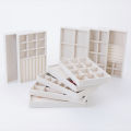 1PC, Flocking Jewelry Box Jewelry Tray, Color: Beige. 