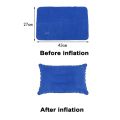 Portable Fold Inflatable Air Pillow Outdoor Travel Sleeping Camping PVC Neck Stretcher Backrest Plane Comfortable Pillow. 