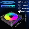 Prism4 Pro 12cm ARGB Fan PC Case Fan Kit 4pin PWM CPU Cooling Fans 3pin 5v RGB Gaming Computer Fan. 