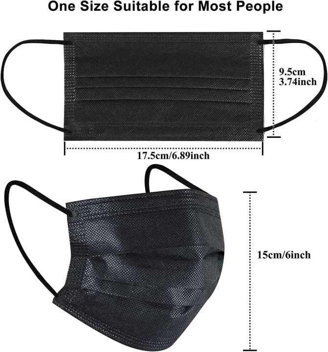 Pack%20of%2020%20Disposable%20Face%20Masks%203Ply%20Black%20Face%20Mask%20Disposable%20Masks%20Breathable%20-%20Image%205