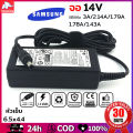Samsung 14V adapter can use both 3A/2.14a/1.79a/1.78a/1.43a (with AC cable) samsung adapter cable charger notebook AC power supply charger adapter for Samsung laptop notebook AC adapter for Samsung B38. 