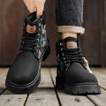 Men's Boots Four Season Classic Big Head Casual Boots Soft Sole Non-Slip Breathable Joker High-Top Outdoor Comfort Tooling Boots. 