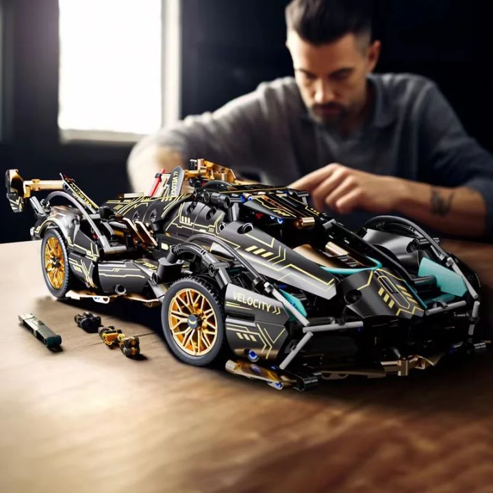 Block Tech Racers 2026 Black V12 Block Roadster RC Tech Racer 1:14DIY Roadster building ...