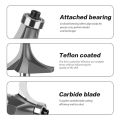 1Pc 6/12mm Shank Fillet Cutter Chamfering Router Bit  Alloy Fillet Router Bit Multifunction Trimming Machine Router Bits. 