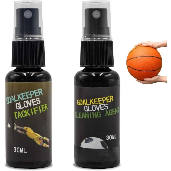 30ml Grip Spray Basketball Grip Spray Football Gloves Spray Goalkeeper Tackifier Non-Slip Football Gloves Cleaning Agent