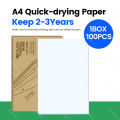 PeriPage 100 Pages Folded A4 Thermal Printer Paper Rolls for Long-lasting 210mm for A40 Portable Printer Universal. 