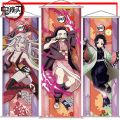 New Demon Slayer Hanging Paintings Reel Long Cartoon Kamado Nezuko Poster Wall Decoration Holiday Anime Peripherals.