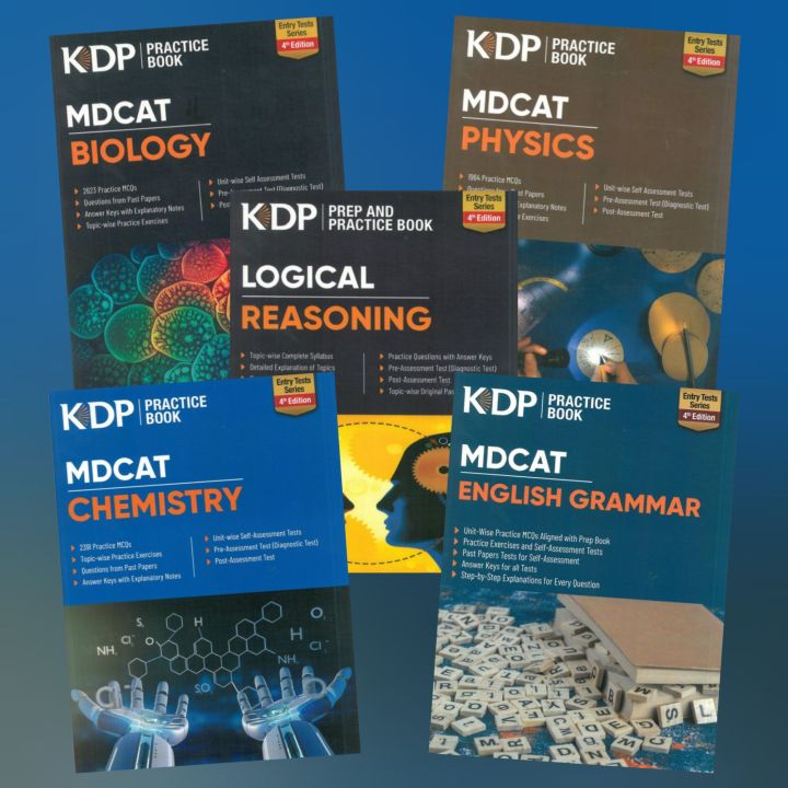 Kips MDCAT book 2025 set 4th Edition / Kips MDCAT Practice books 2025 Edition / Kips MDCAT books / Kips MDCAT books set / Kips Entry Tests Series Physics Chemistry Biology English Practice book for MDCAT 2025 Edition - Kips MDCAT Logical Reasoning