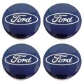 4-20X 54MM Car Decorations Center Caps Wheel Hub Caps Blue Center Wheel Caps Kit Fit For Ford Most Models Automotive Accessories. 