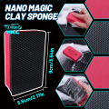 TURBOPAL 4-Pack Anti-Scratch Oxidation Removal Clay Sponges, Professional 3-Layer Design (Nano Clay + Sponge Cushion + EVA Grip).