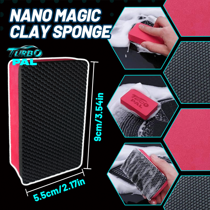 TURBOPAL%204-Pack%20Anti-Scratch%20Oxidation%20Removal%20Clay%20Sponges,%20Professional%203-Layer%20Design%20(Nano%20Clay%20+%20Sponge%20Cushion%20+%20EVA%20Grip)%20-%20Image%203