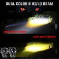 1-pcs OWL EYE led fog light with long range ultra bright (white, yellow or multi) 1pcs light plastic body. 