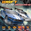 High Speed RC Drift Cars Mustang Vehicle 4WD Full Scale Remote Control Racing Car With Led  Competition Race Car Boys Toy. 