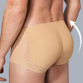 Men Built-in Fake Butt Hip Lifter Enhancer Shorts Body Shaper Padded Push Up Underwear Shapewear Underpants Breathable Boxer. 