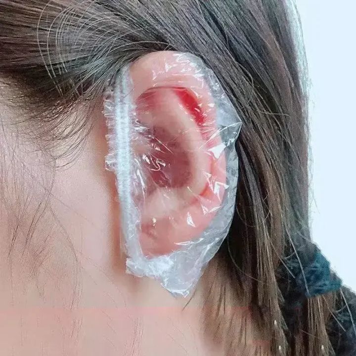100/200 PCS Disposable Earmuffs Ear Piercing Bathing Shampooing, Preventing Water Ingress, Ear Protection, Hair Dyeing Earmuffs