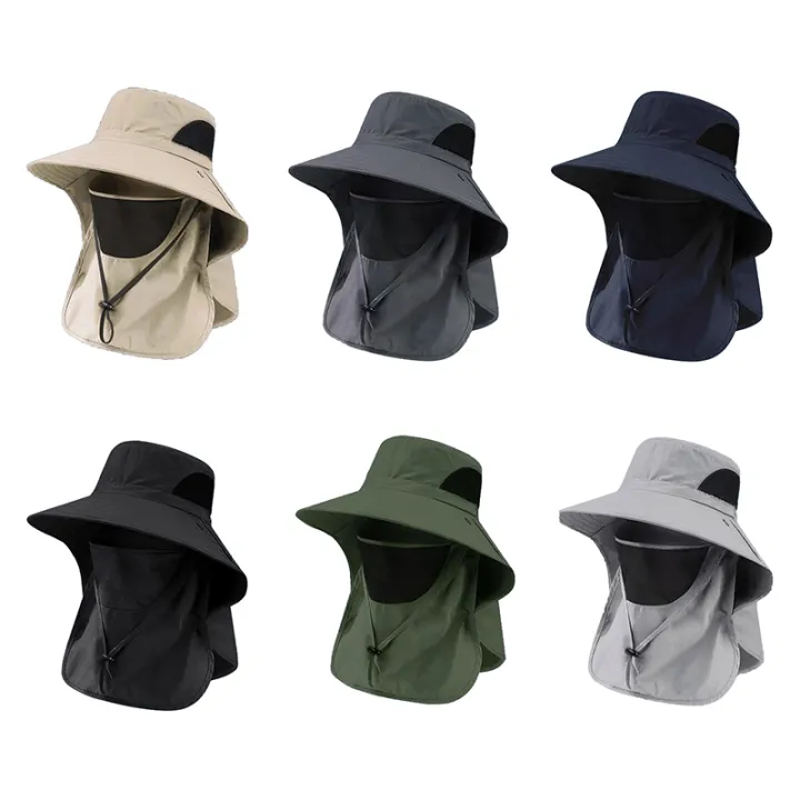 Summer%20Sun%20Hats%20UV%20Protection%20Outdoor%20Hunting%20Fishing%20Cap%20For%20Men%20Women%20Hiking%20Camping%20Visor%20Bucket%20Hat%20Neck%20Flap%20Fisherman%20Hat%20-%20Image%206