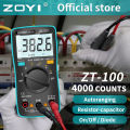 ZOYI ZT100 4000 Counts Digital Multimeter Esr Meter Testers Automotive Electrical Dmm Transistor Peak Tester Capacitance Meter. 
