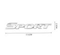 3D Metal Car Logo Sports Emblem.