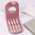 4pcs Stainless Steel Gradient Color Tweezers Set - Precision Curved Eyebrow, Beard, and Mustache Hair Removal - Comfort Grip, An. 