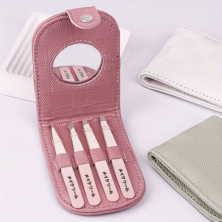 4pcs%20Stainless%20Steel%20Gradient%20Color%20Tweezers%20Set%20-%20Precision%20Curved%20Eyebrow,%20Beard,%20and%20Mustache%20Hair%20Removal%20-%20Comfort%20Grip,%20An%20-%20Image%207
