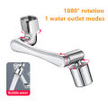 1440 °Swivel Robotic Arm Swivel Extension Universal Faucet Aerator Kitchen Sink Faucet Extender Mixer Tap Nozzle Water Flow Mode.