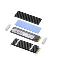 M.2 NVME NGFF 2280 Solid State Hard Disk Radiator Aluminum M.2 SSD Heatsink M.2 SSD Cooler With Thermal Pad For PS5 Desktop PC.