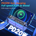 Professional 22.5W DIY Battery Charger Case PD Fast Charging Case for 8PCS 18650 Polymer 20000mA Battery Charging Power Bank Box. 