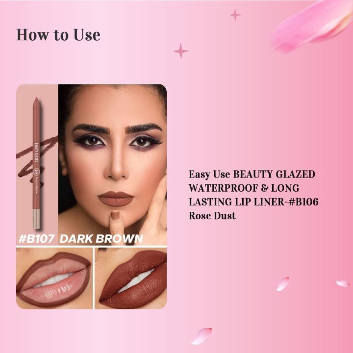 BEAUTY%20GLAZED%20WATERPROOF%20&%20LONG%20LASTING%20LIP%20LINER-#B107%20DARK%20BROWN%20-%20Image%202
