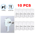 10 pcs Hook Non-Marking Screws - Punch-Free Wall Stickers, Seamless Nails with Nut and Cap.