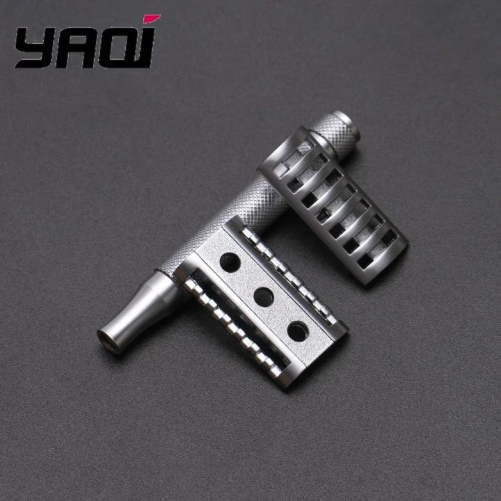 YAQI%20KNIGHT-HELMET%20Razor%20Head%20Stainless%20Steel%20Handle%20DE%20Safety%20Razor%20for%20Men%20-%20Image%205