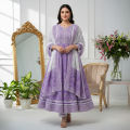 Dress Violet 3 Pcs Trendy Design for Women and Girls Premium Quality Stitched Fabric. 