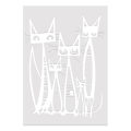 1Pcs A4 Cat Stencils - Reusable Stencil Templates for DIY Home Decor, Crafts, and Art Projects. 