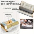 1pc Memory Foam Cervical Pillow, 2 in 1 Ergonomic Contour Orthopedic Pillow for Neck Pain, Contoured Support Pillows,Neck Pillow. 
