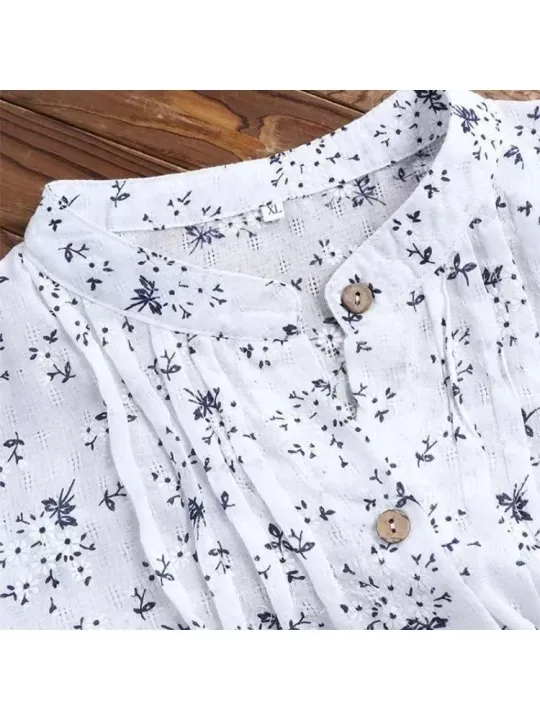 Plus%20Size%20Women's%20Shirts%202025%20New%20White%20Long%20Sleeve%20Casual%20Cute%20Sweet%20Blouses%20Elegant%20Fashion%20Flower%20Printed%20Lapel%20Button%20Up%20Top%20-%20Image%203
