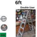 Iron ladder6 ft folding portable ladder ,non slipped ladder ,strong and heavy-duty ladder. 