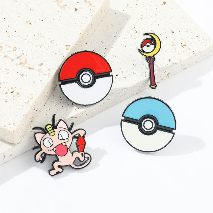 4%20Pcs%20Cartoon%20Animal%20Brooch%20Fashion%20Red%20Blue%20Elf%20Ball%20Enamel%20Pin%20Wand%20Metal%20Badge%20Backpack%20Clothing%20Jewelry%20%20for%20Friends%20-%20Image%204