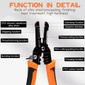 10 in 1 Wire Pliers Stripper Multifunctional Electrician Peeling Household Network Cable Wire Stripper Puller Stripper Tools. 