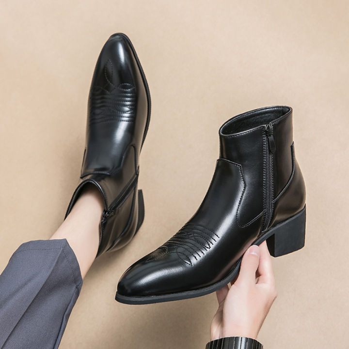 Black%20Western%20Boots%20for%20Men%20Cowboy%20Brown%20Chelsea%20Boots%20Zipper%20Ankle%20Business%20Boots%20Size%2038-46%20Free%20Shipping%20-%20Image%202