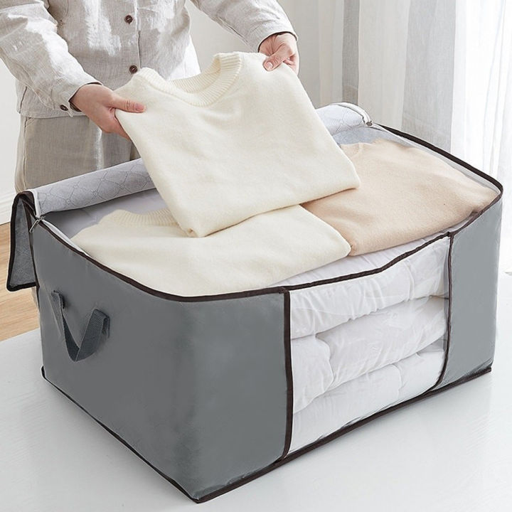 Large Capacity Quilt & Blanket Storage Bag - Winter Clothes Organizer
