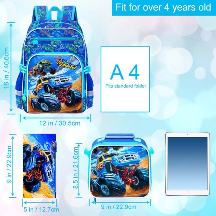 Bookbag%20for%20Kids%20Boys,%203PCS%20Backpack%20Set%20with%20Clip-On%20Lunch%20Box,%20Truck%20School%20Bag%20for%20Elementary%20Preschool%20Toddler%20-%20Image%203
