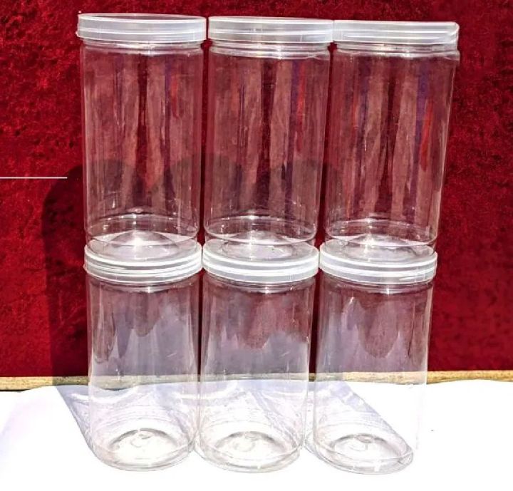 6/12%20Pcs%20Premium%201000ml%20Plastic%20Masala%20Storage%20Jar%20Set%20-%20Airtight%20Containers%20to%20Keep%20...%20-%20Image%202