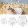 Hamster Sand Bathroom Small Pet Sand Bath Cage with Large Capacity and Splash Prevention Removable Pet Tools Hamster Toilet Ferr. 