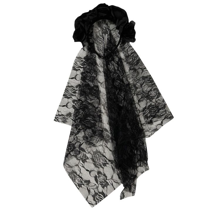 1PCS%20Black%20Veil%20Halloween%20Rose%20Flower%20Headband%20Costume%20Cosplay%20Wedding%20Mexican%20Rose%20Flower%20Crown%20Headband%20Day%20of%20The%20Dead%20Party%20-%20Image%204