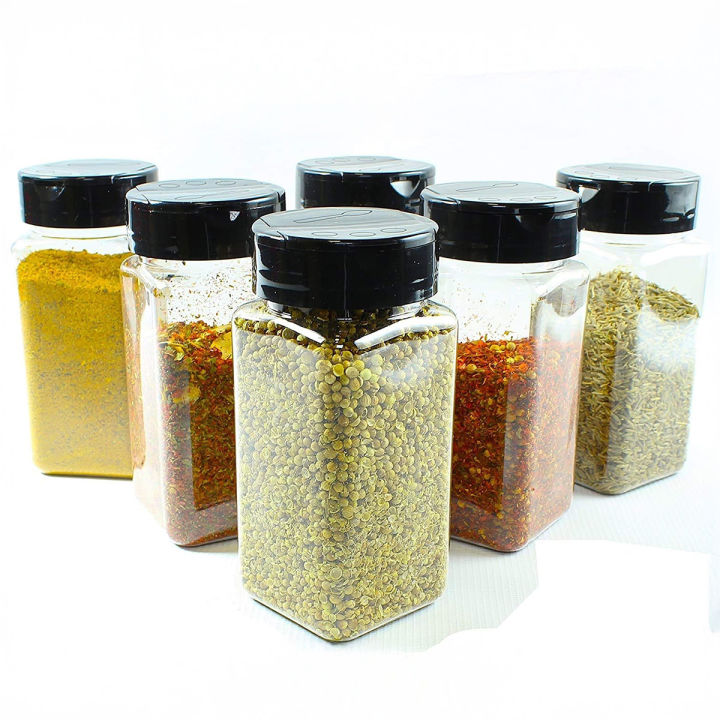 3 Piece Glass Spice Jar Set with Airtight Lids for Kitchen Storage ...