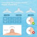 Nipple Shields for Breastfeeding Newborn, Contact Nipple Guards for Breast Feeding with Flat, Inverted Nipples.