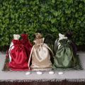 Satin Silk Wedding Pouches Bid Pouch (Pack of 25). 